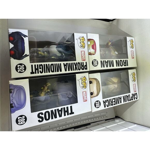 Funko Pop Marvel Avengers End Game Lot Iron Man Captain America Thanos Proxima - Picture 2 of 6